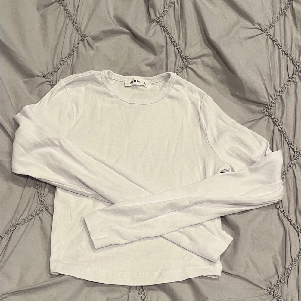 TERRANOVA cropped cotton long sleeve SMALL